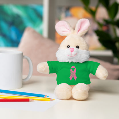 Cancer Awareness Stuffed Animals with Tee-Boy Girl- Man Woman