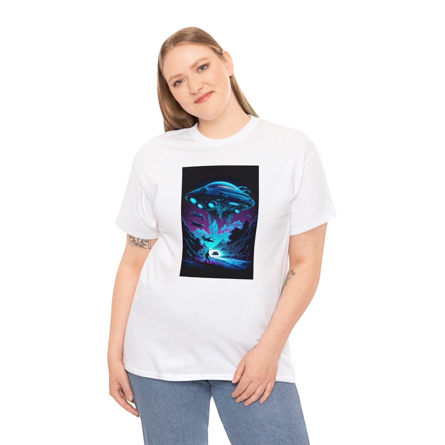 UFO Sighting  Unisex Heavy Cotton Tee