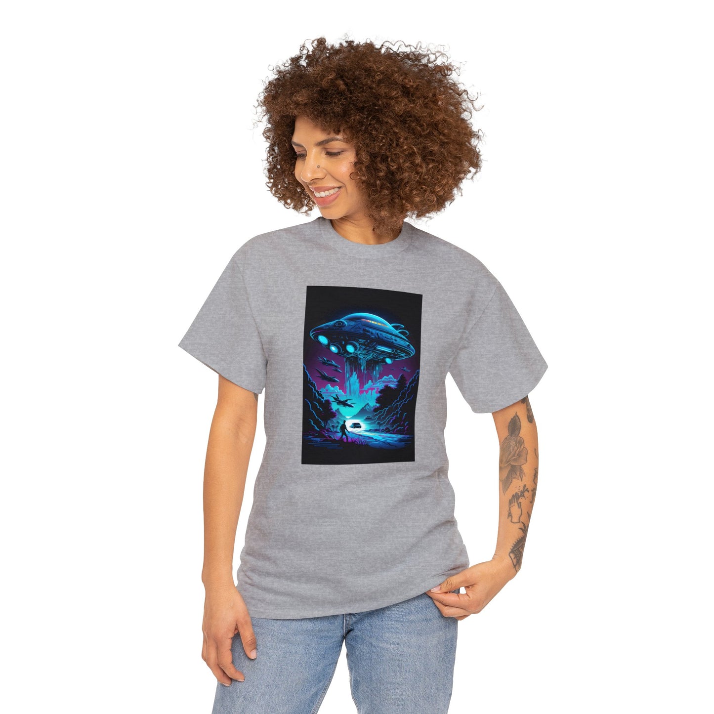 UFO Sighting  Unisex Heavy Cotton Tee