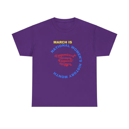 National Women's History Month Unisex Tee, Women's Rights Activist Shirt, Feminist March Tee, Gender Equality Top, Women Empowerment T-Shirt