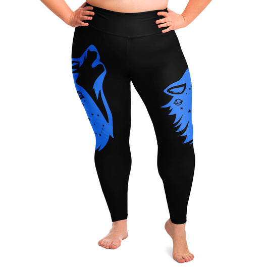 Plus Size Legging Wolf Print