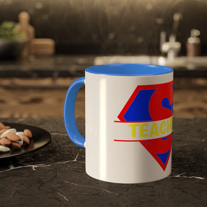 Super Teacher - Color Interior Mugs, 11oz