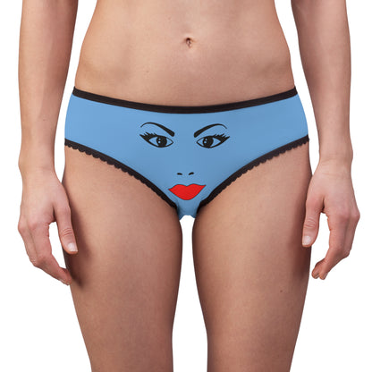 Witch Face Printed Adult Womans Briefs / Panties