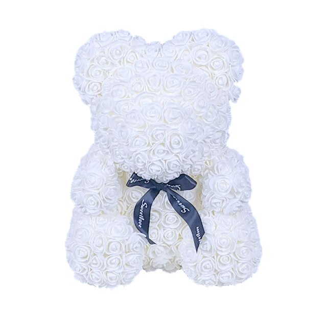 Easter Gift Rose Bear Eternal Flower Rose Teddy Bear PE Foam Bear from 9.843" Valentines Day