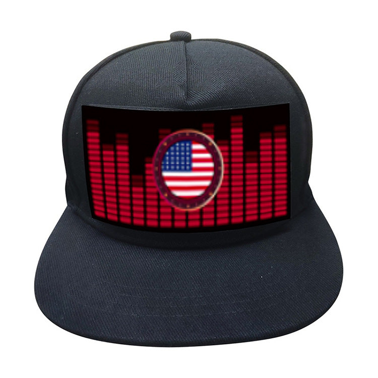 LED Hat - Images react to sound- Great Gift For DJ's