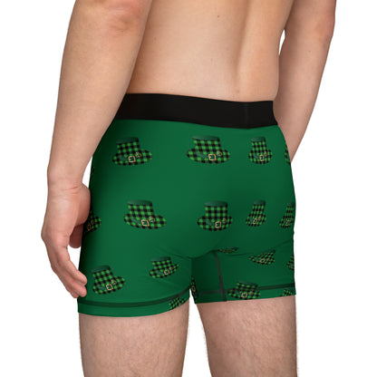Funny St. Patrick's Hat Men's Boxers All Over Print