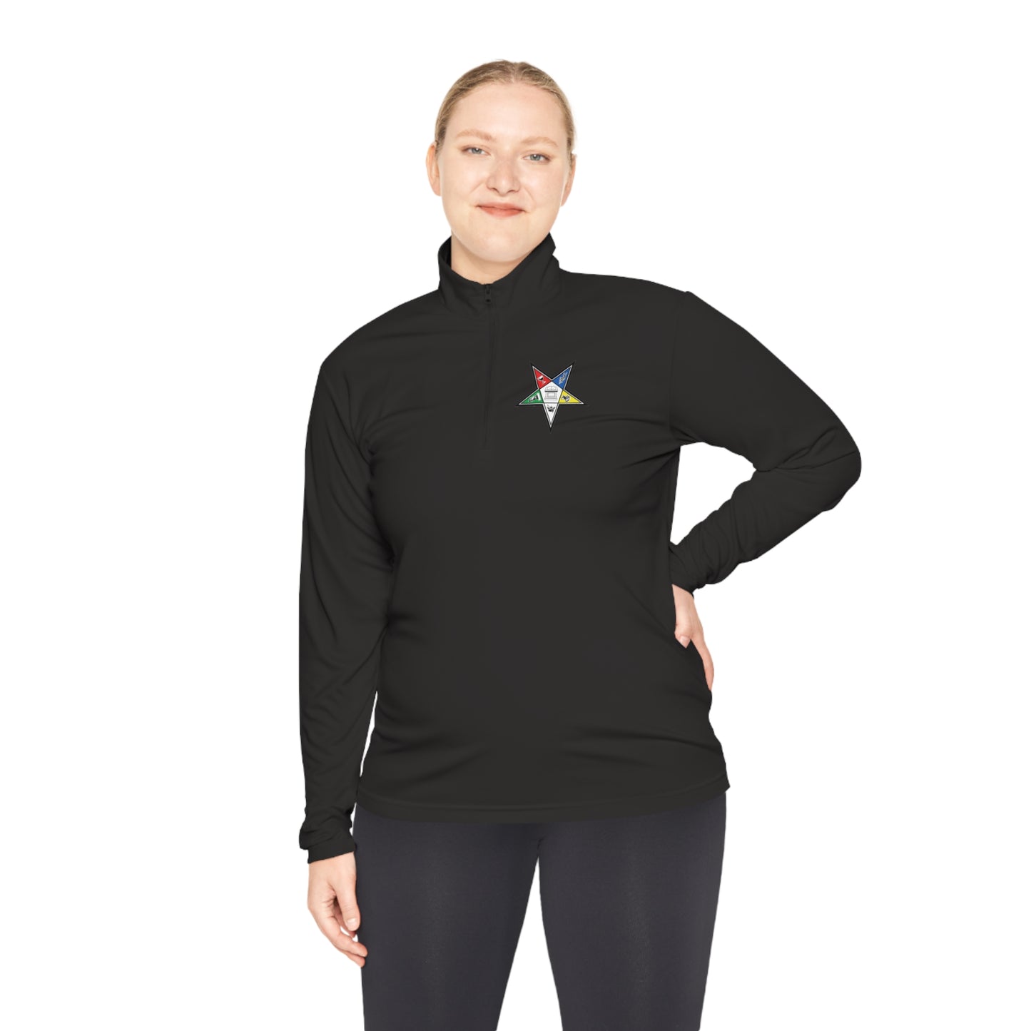 Order Of The Eastern Stars , OES Unisex Quarter-Zip Pullover