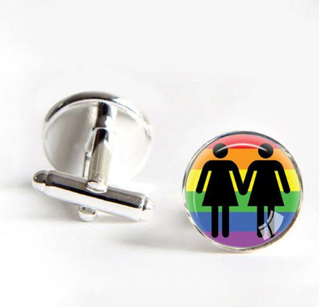 Gay Pride Cufflinks- Man Or Woman