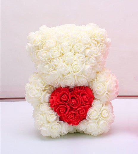 Easter Gift Rose Bear Eternal Flower Rose Teddy Bear PE Foam Bear from 9.843" Valentines Day