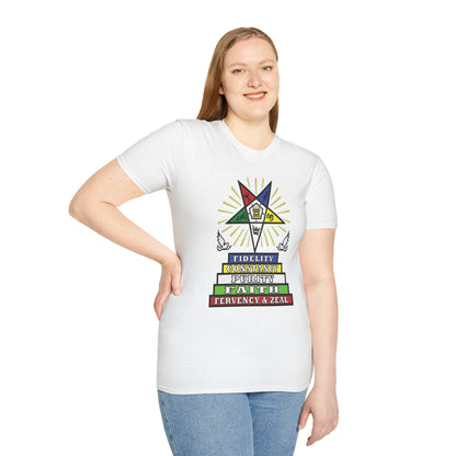 Eastern Star / OES Two Side Print Adult Unisex Softstyle T-Shirt