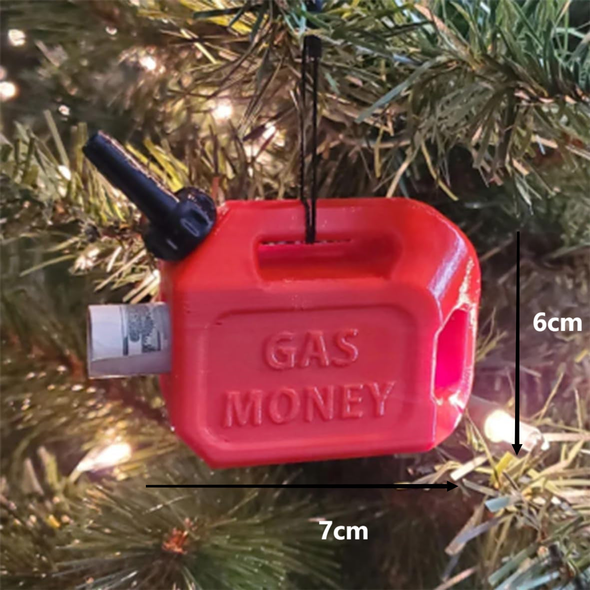 Gas Money- Christmas Tree Or Car Ornament