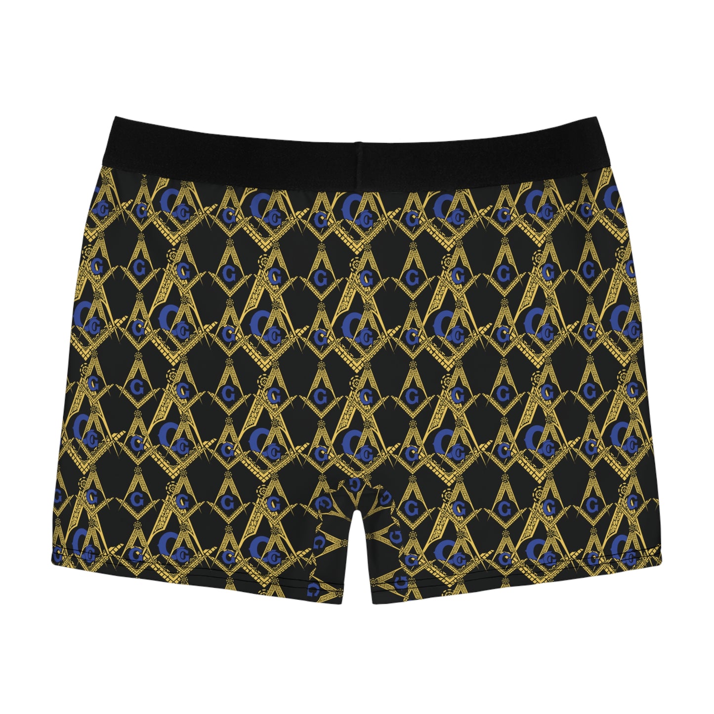 Master Mason Compass And Square Printed- Adult Men's Boxer Briefs