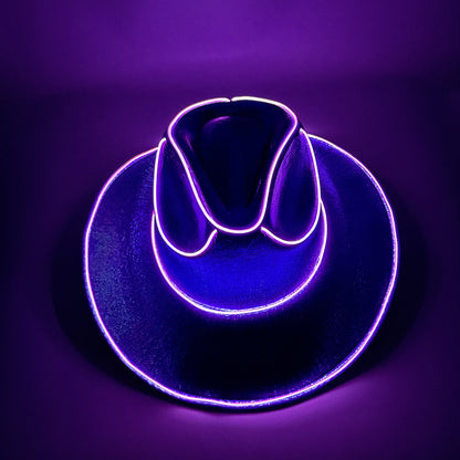 Party/ Dancer/ Sports Fan LED Wireless or Wired Fluorescent Colorful Cowboy Flashing Hat