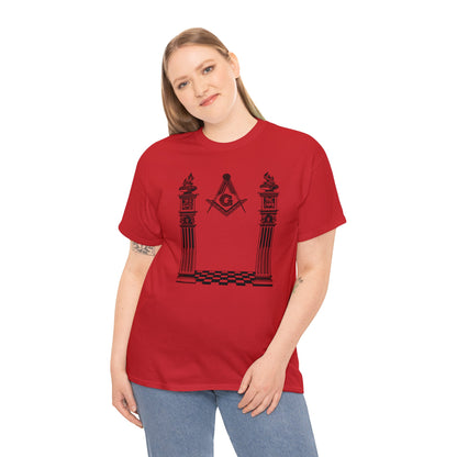 Master Mason Classic Two Side Print Unisex Heavy Cotton Tee