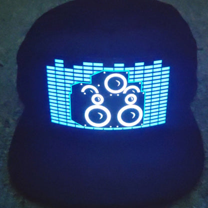 LED Hat - Images react to sound- Great Gift For DJ's