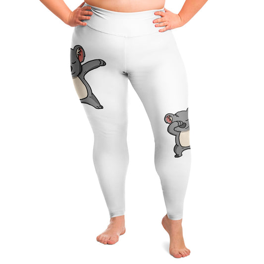 Panda Print Womans Plus Size Leggings