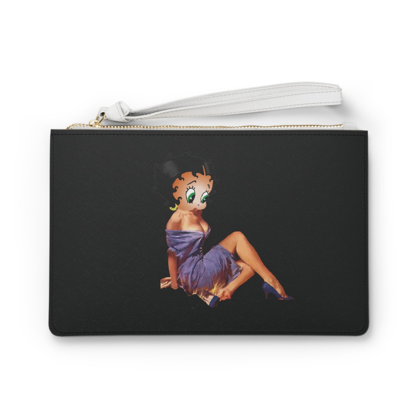 Faux Leather Customized Betty Boop Clutch Bag