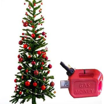 Gas Money- Christmas Tree Or Car Ornament