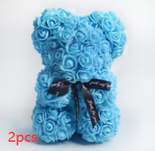 Easter Gift Rose Bear Eternal Flower Rose Teddy Bear PE Foam Bear from 9.843" Valentines Day