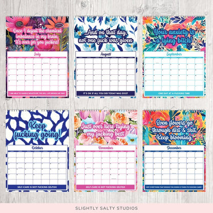 Real Life Mental Health 2024 Calendar For Home ,Work And Travel