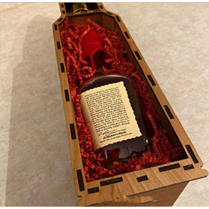 2nd Amendment Wine Wooden Gift Box Perfect For Small Bottles Or Stash