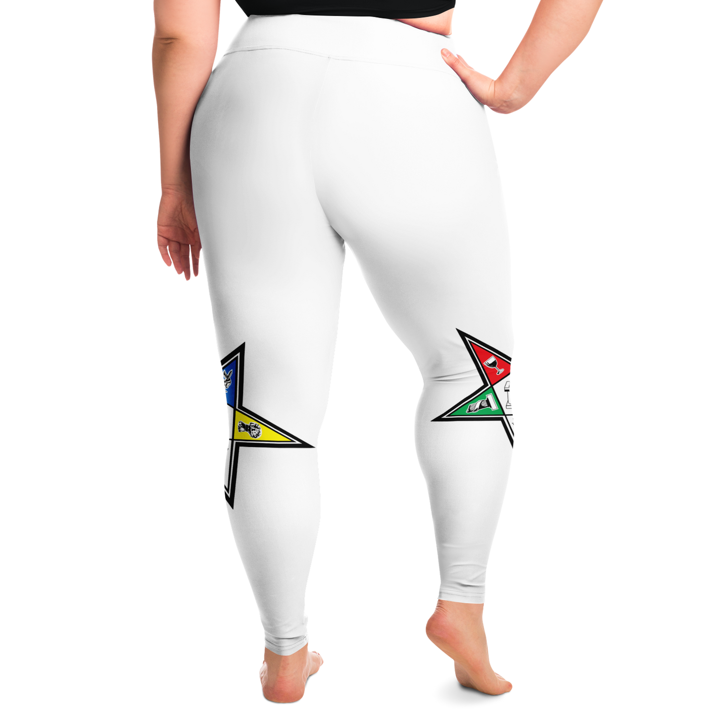 Leggings de estrella oriental para mujer de talla grande