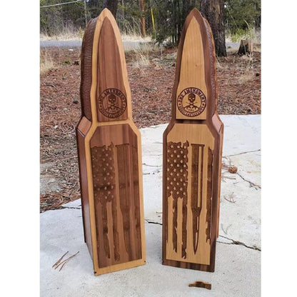 2nd Amendment Wine Wooden Gift Box Perfect For Small Bottles Or Stash