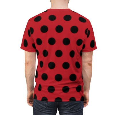 Polka Dot Printed 6oz Adult Male or Female T-shirt
