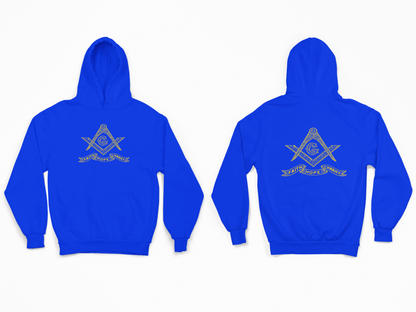 Mason Front And Back Print Masonic Hoodie- Adult Man