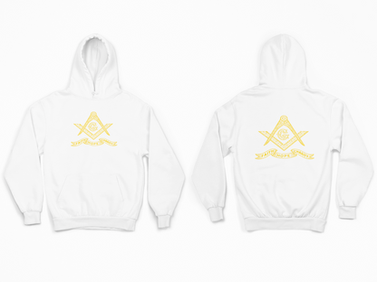 Mason Front And Back Print Masonic Hoodie- Adult Man