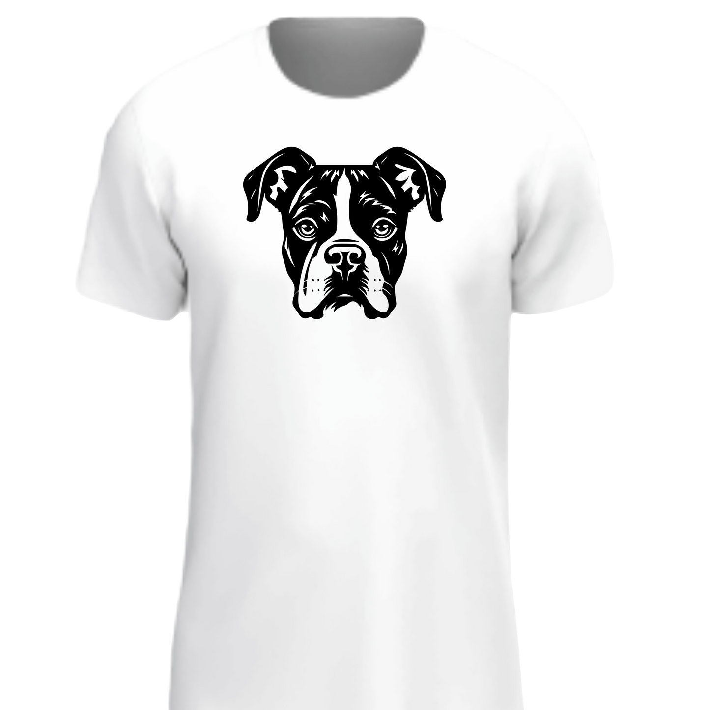 Boxer Dog Printed- Adult Man or Woman Short Sleeve T-shirt