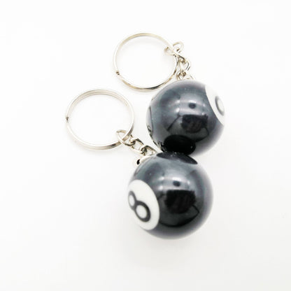 8 Ball Billiard Keychain