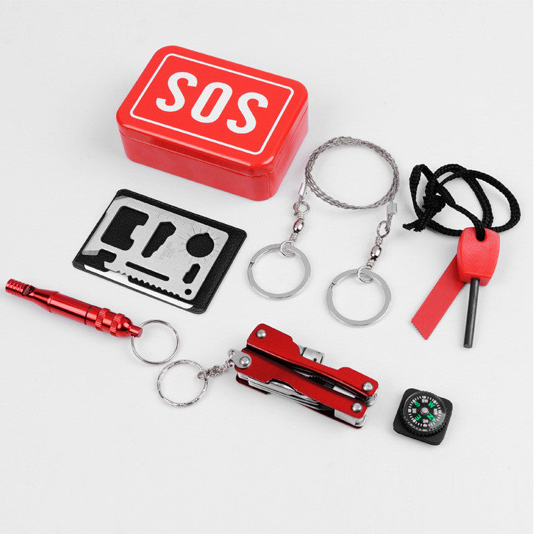 Camping Multi-function Tool Equipment Set Emergency Supplies- Pocket Size