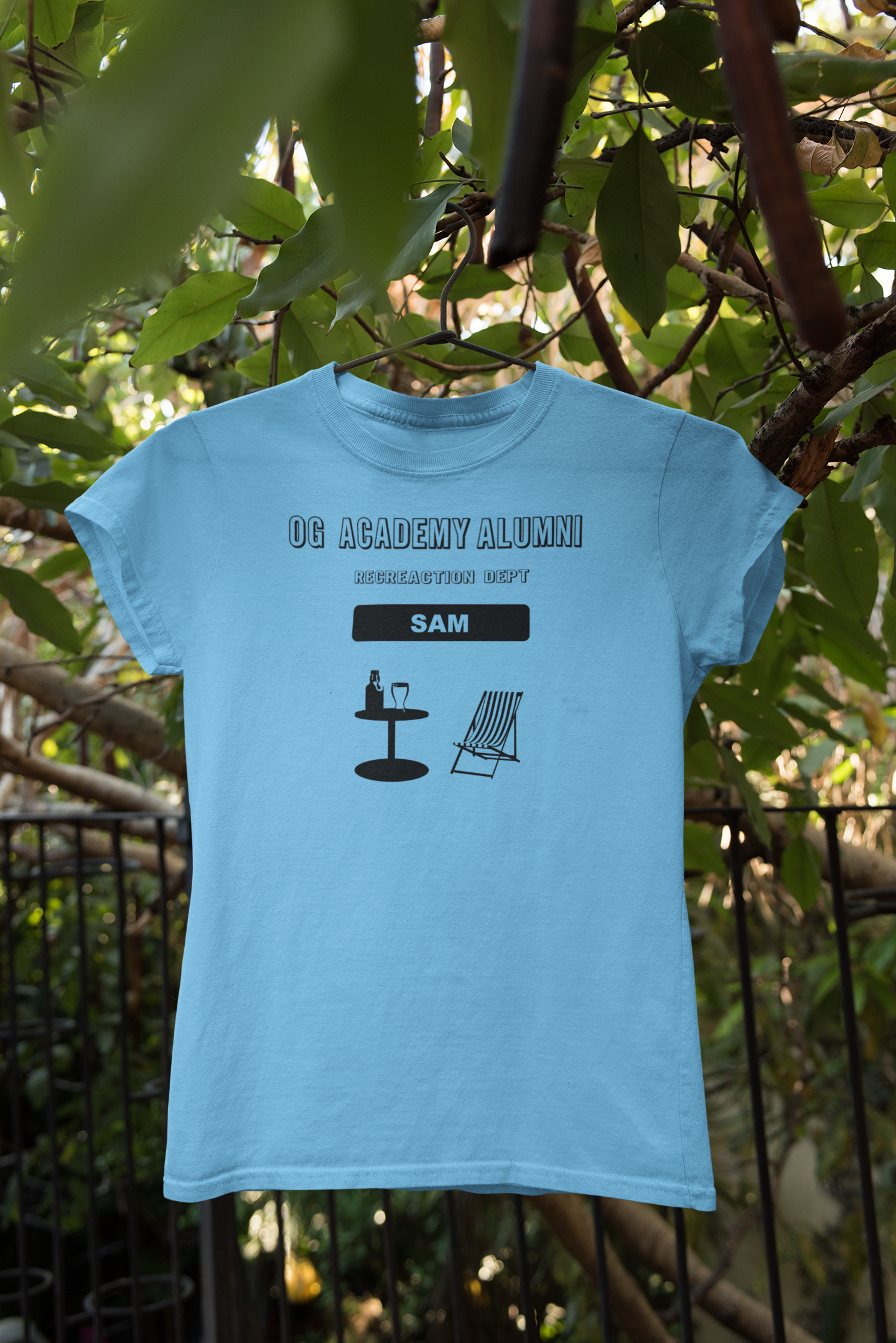 Add A Name To This- OG Academy Alumni Recreation Department- Man Woman Short Sleeve T-shirt