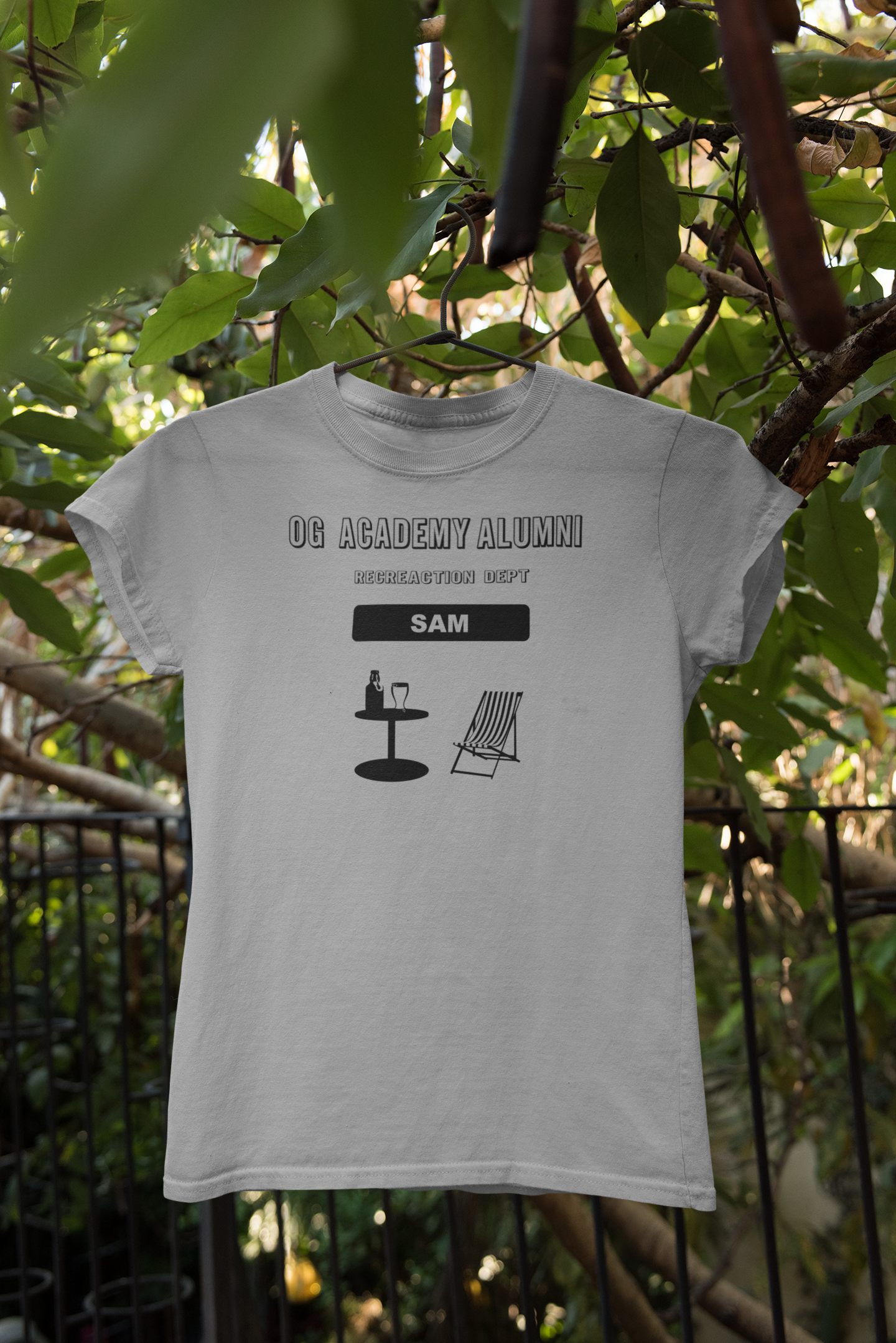 Add A Name To This- OG Academy Alumni Recreation Department- Man Woman Short Sleeve T-shirt