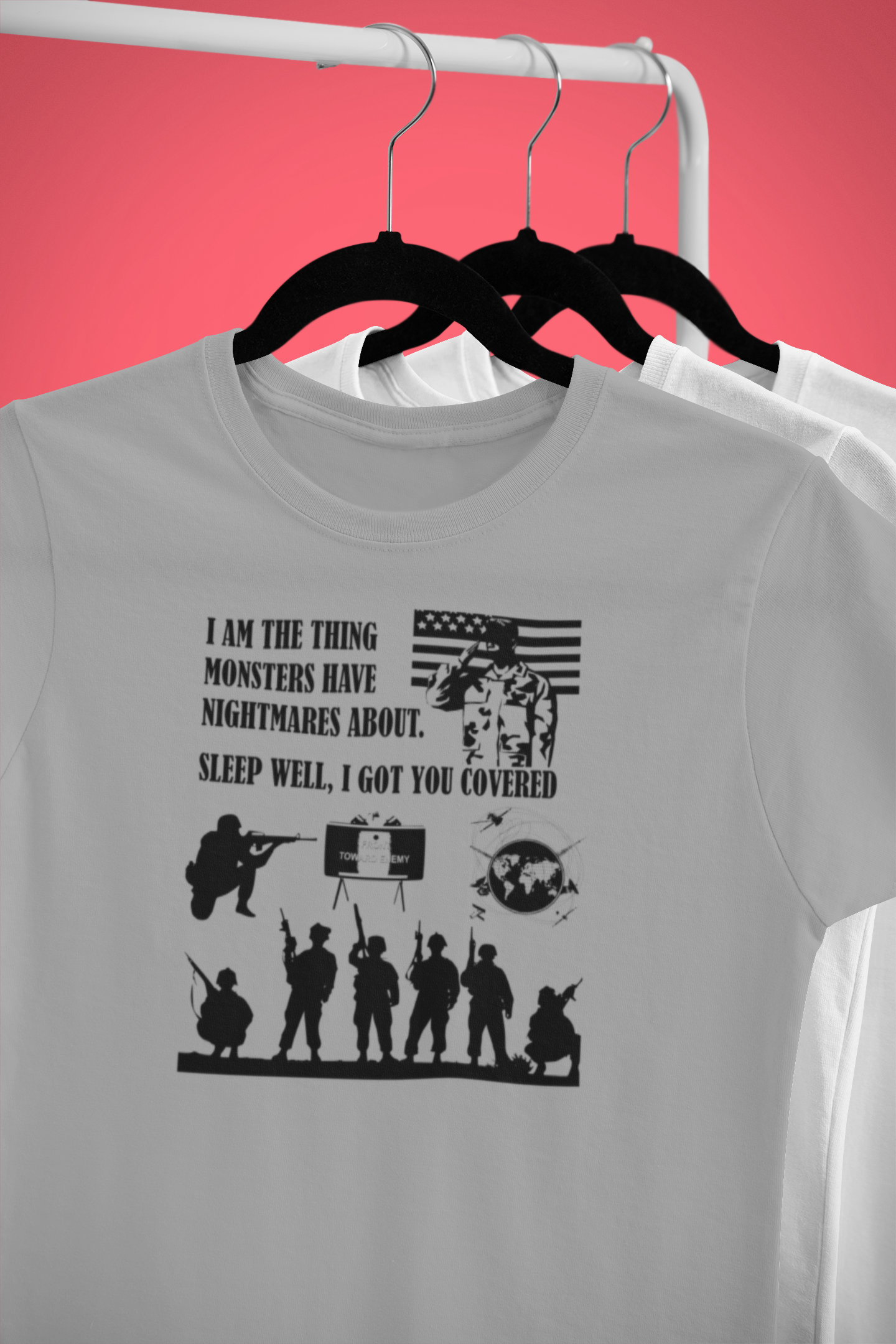 I Am The Thing Monsters Have Nightmares About- SLEEP WELL, I GOT YOU COVERED- Adult Man/ Woman Short Sleeve t-shirt