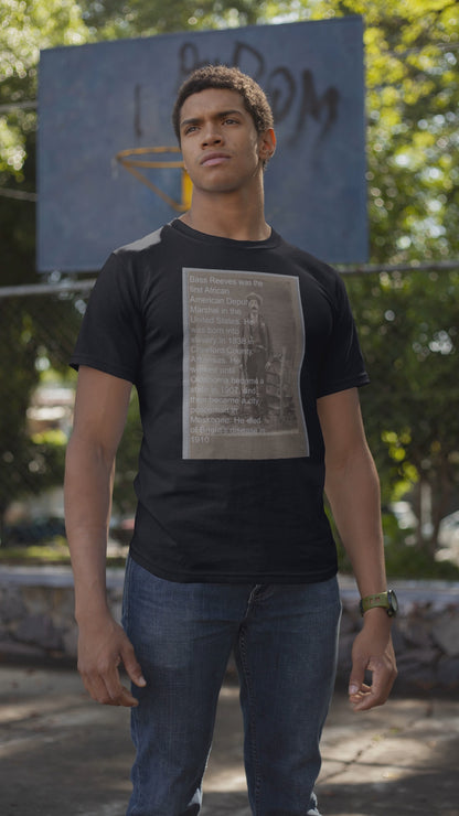 Black History US Marshal Bass Reeves Tee