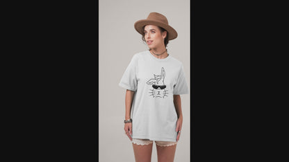 Cool Bunny Easter  Unisex Cotton Crew Tee