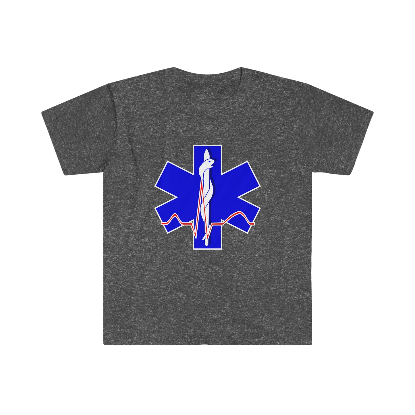 Para Medic Unisex Softstyle Short Sleeve T-Shirt Front and Back Print