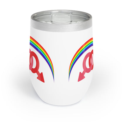 Male Pride Chill Wine 12oz.  Tumbler