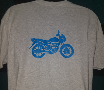 Camiseta de manga corta para adulto de motocicleta que brilla en la oscuridad