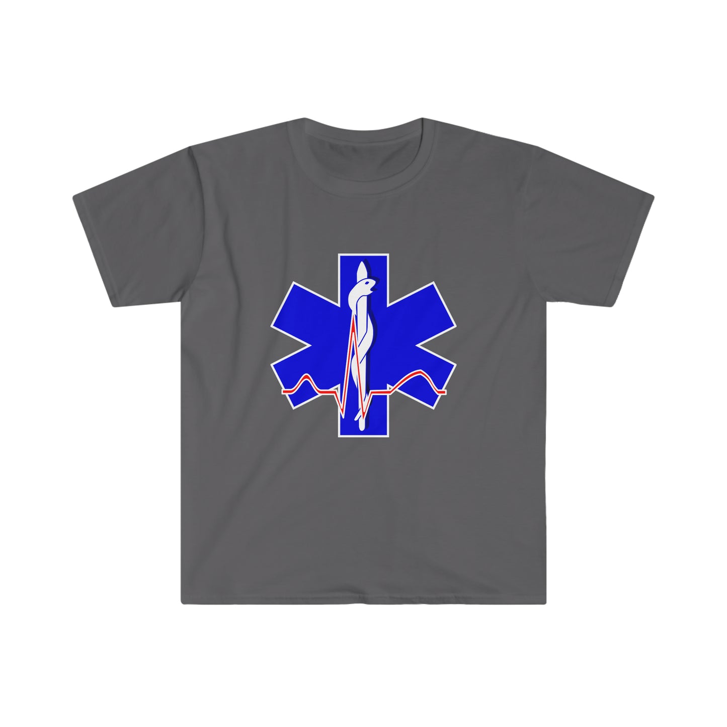 Para Medic Unisex Softstyle Short Sleeve T-Shirt Front and Back Print