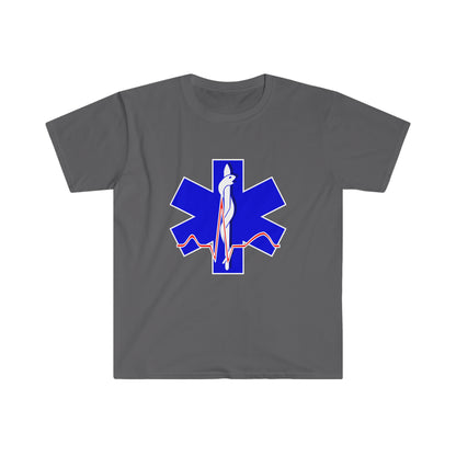 Para Medic Unisex Softstyle Short Sleeve T-Shirt Front and Back Print