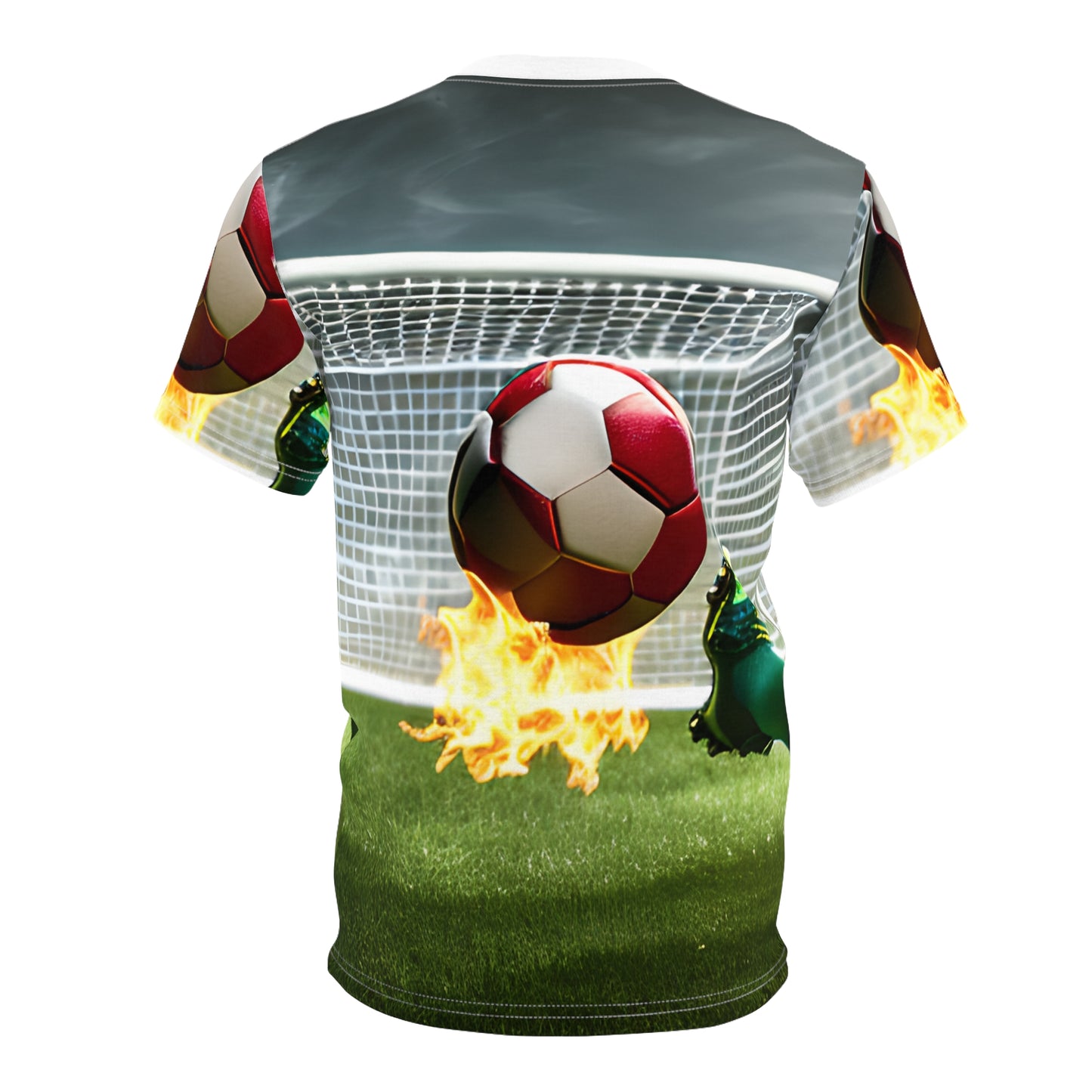 Blazing Soccer Ball - Camiseta de manga corta unisex diseñada por RA5