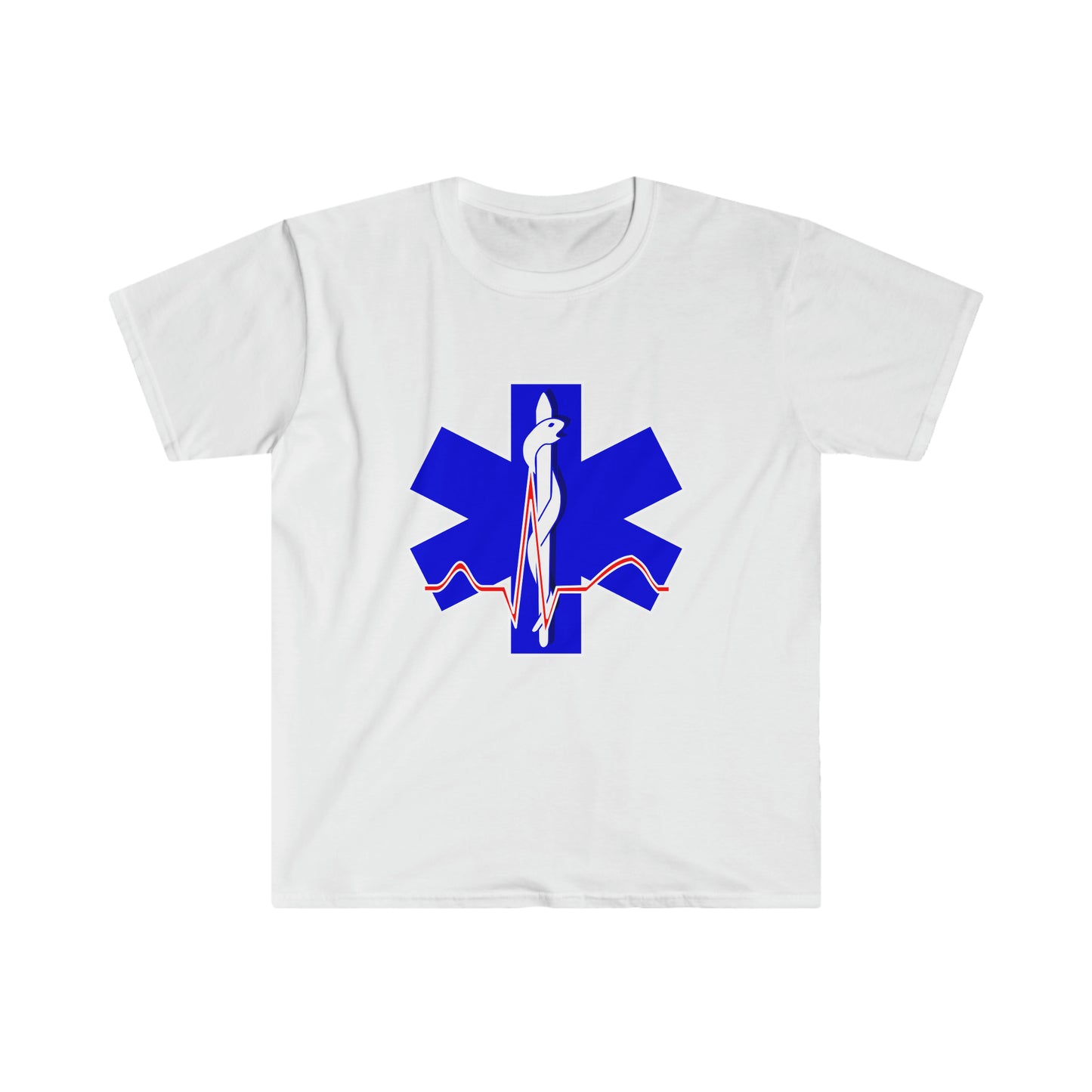 Para Medic Unisex Softstyle Short Sleeve T-Shirt Front and Back Print