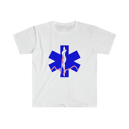 Para Medic Unisex Softstyle Short Sleeve T-Shirt Front and Back Print