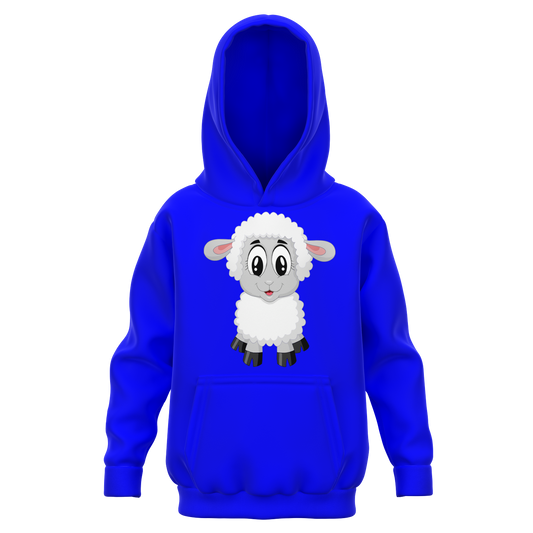 Sudadera con capucha My Lil Lamb para jóvenes con estampado en la parte delantera y trasera 