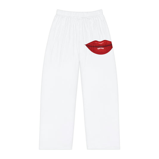 Women's Pajama Pants w/ lips Front and Back