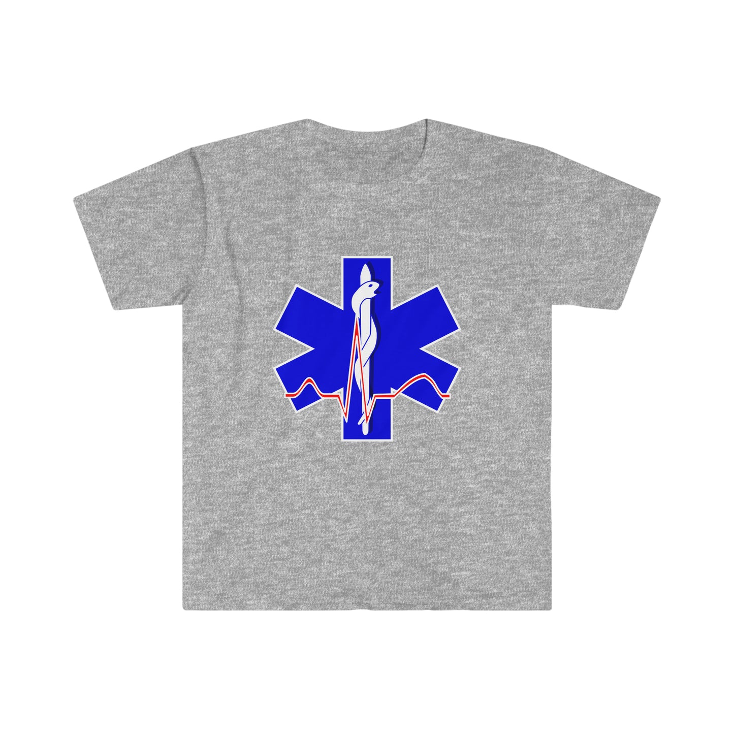 Para Medic Unisex Softstyle Short Sleeve T-Shirt Front and Back Print