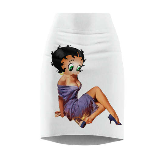 Betty Boop Women's Pencil Skirt- Adult Woman